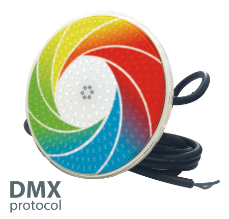 LED žárovka Flat RGB plochá 23W - DMX