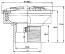 Podlahová tryska KRIPSOL - 14 m3/h, uzavíratelná 0--100 %, pro beton
